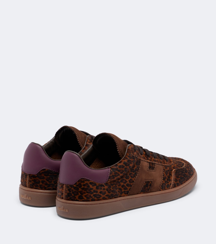 H647 Leopard-Print Sneakers
