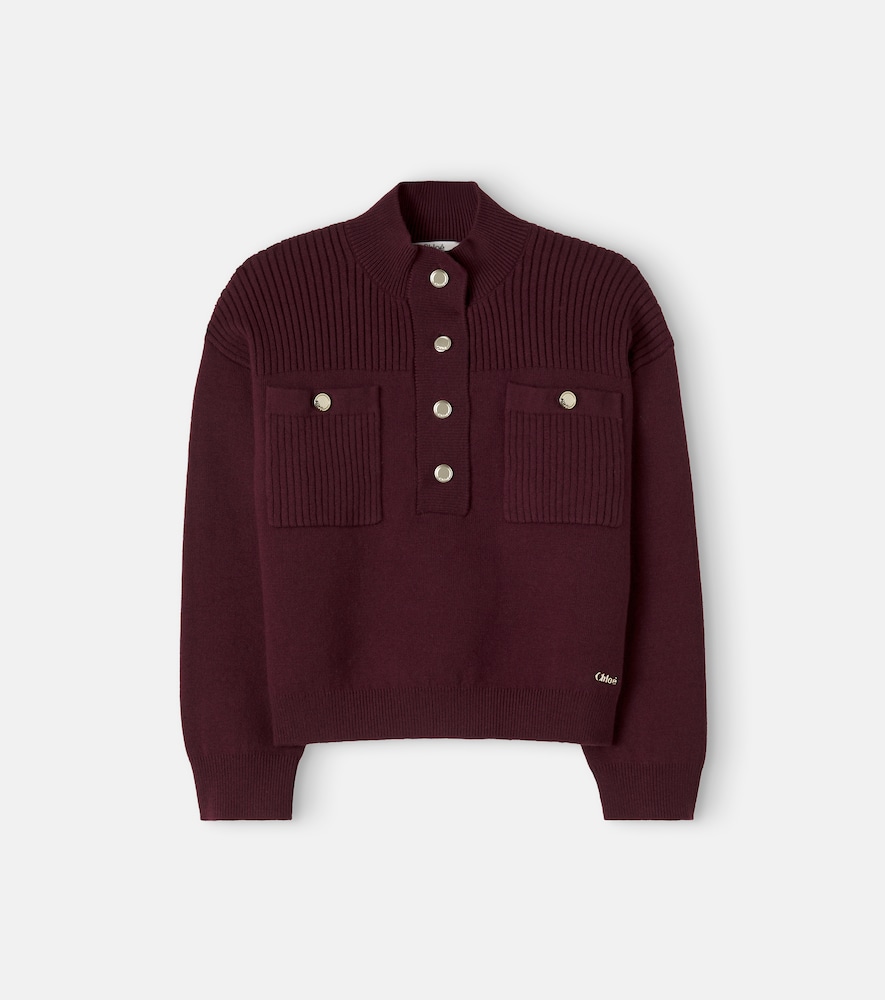 Chloé Kids Baby – Set cardigan e pantaloni in cotone