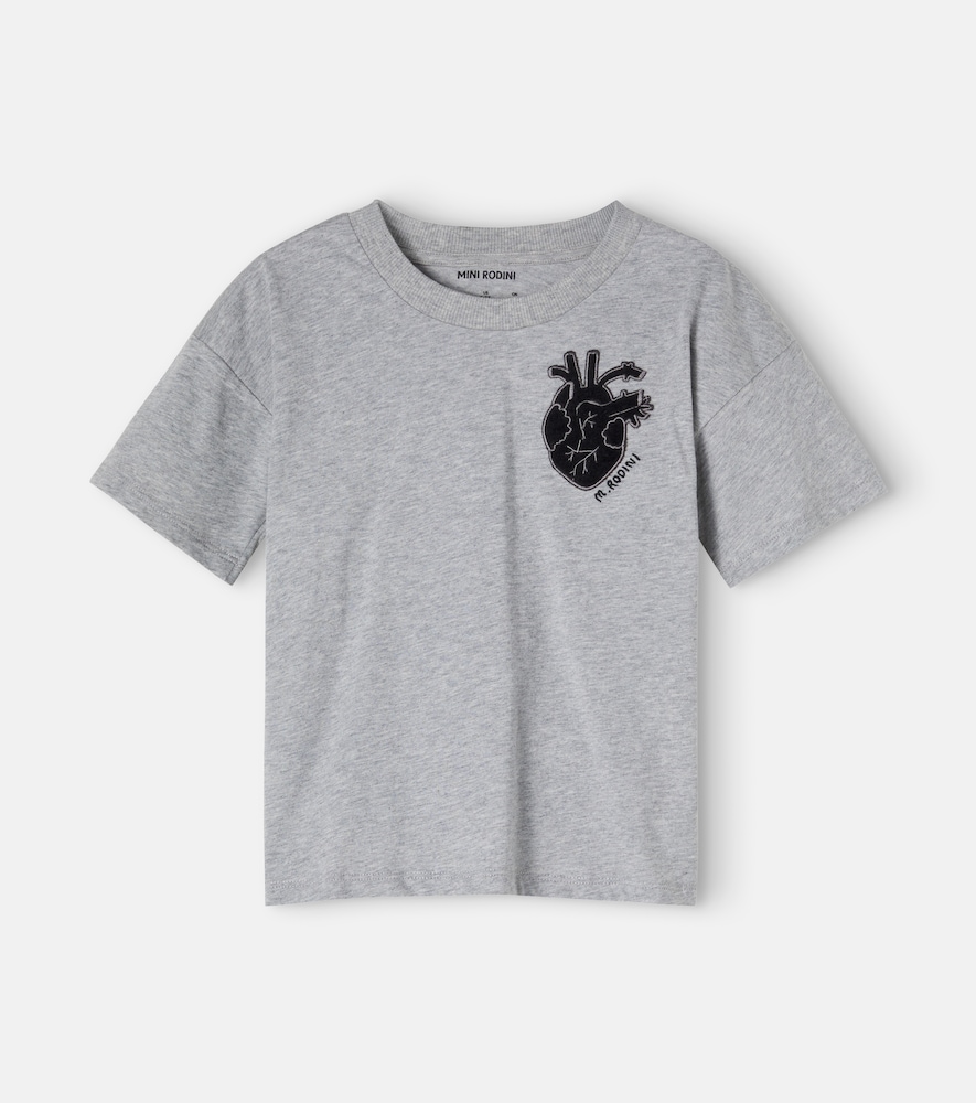 Besticktes T-Shirt aus Baumwoll-Jersey