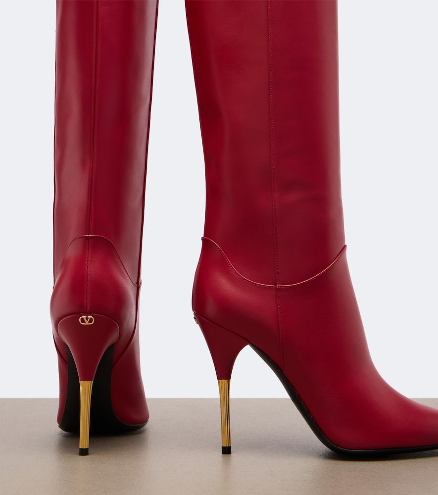 Garavani Deboot Leather Over-The-Knee Boots