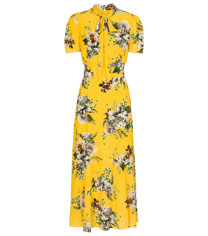 Elmer floral cr?e midi dress by Erdem