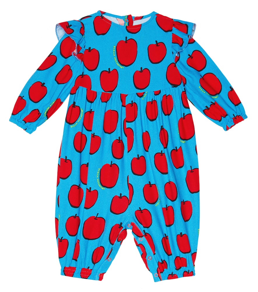 Stella McCartney Kids Baby printed ruffled onesie