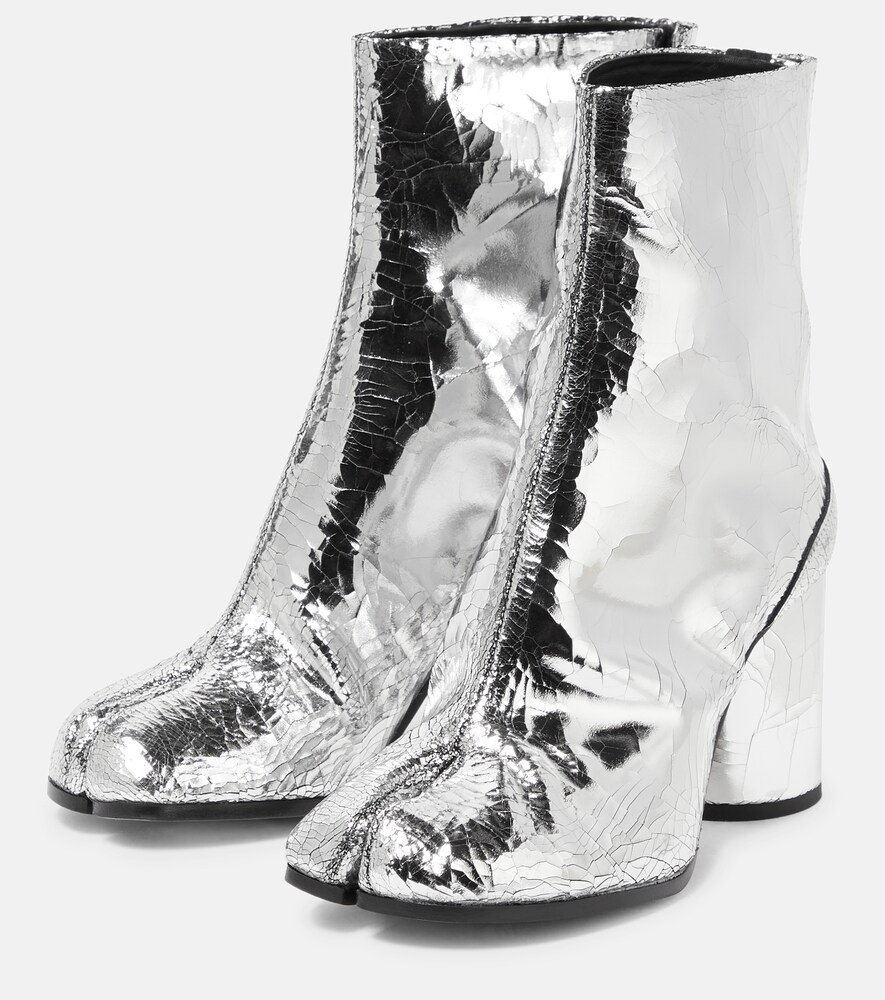  Maison Margiela Maison Margiela Ankle Boots Tabi Aus Metallic-leder 