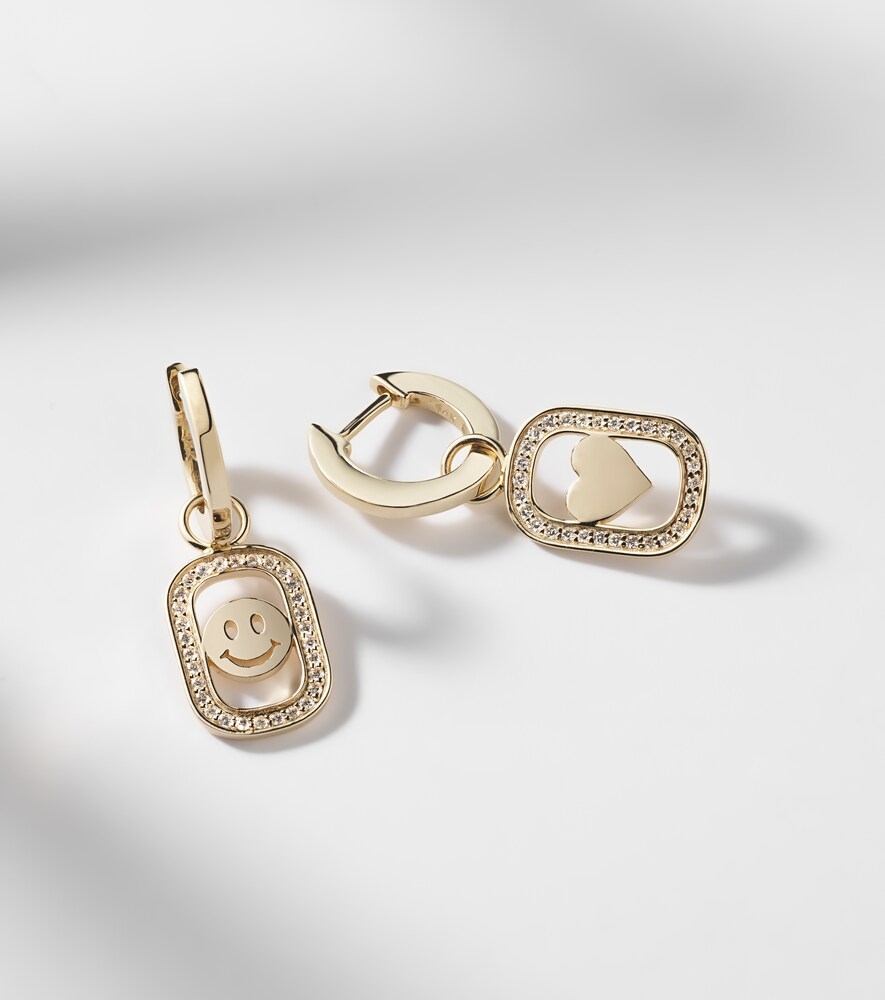  Sydney Evan Sydney Evan Ohrringe Open Icon Aus 14kt Gelbgold Mit Diamanten 
