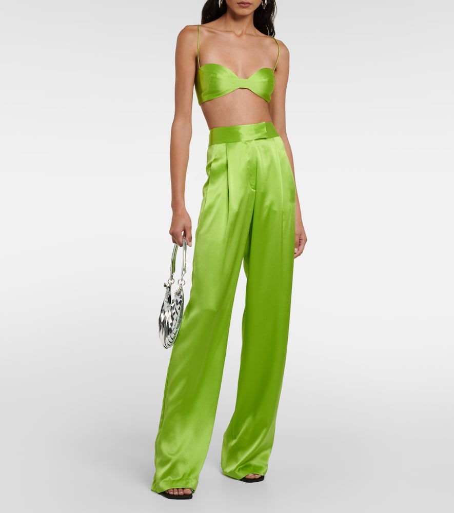  The Sei The Sei Silk Satin Bra Top 