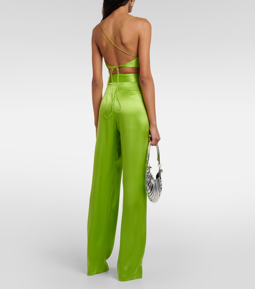  The Sei The Sei Silk Satin Bra Top 