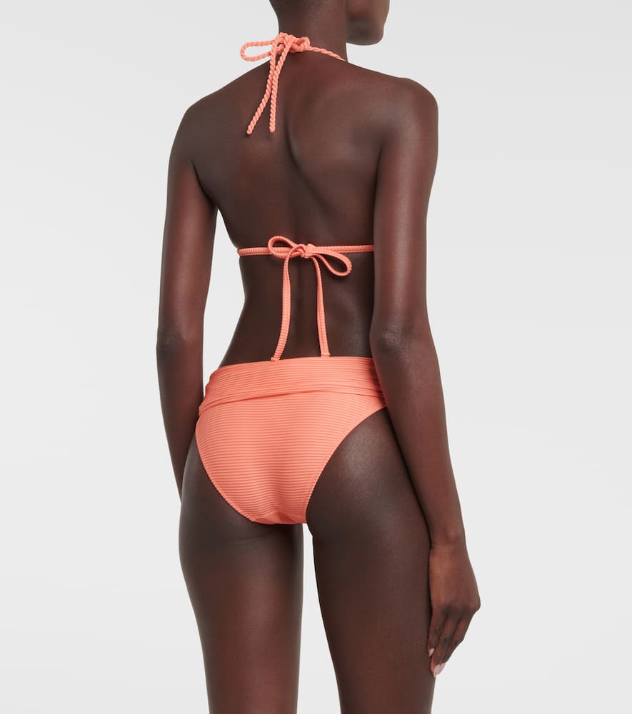 Heidi Klein Halterneck Bikini Top In Orange
