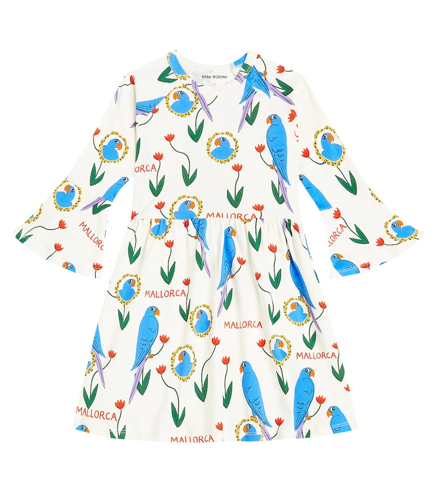 Mini Rodini Parrots cotton dress