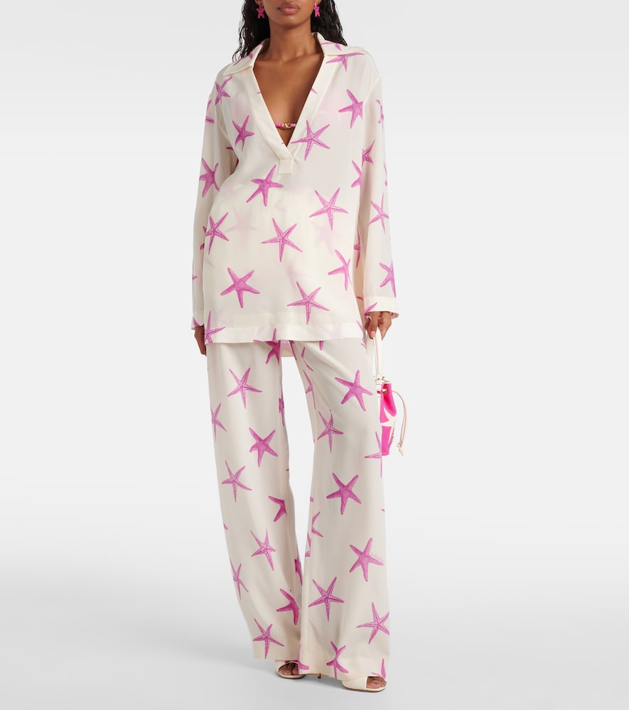  Valentino Valentino Palazzo-hose Starfish Aus Seide 