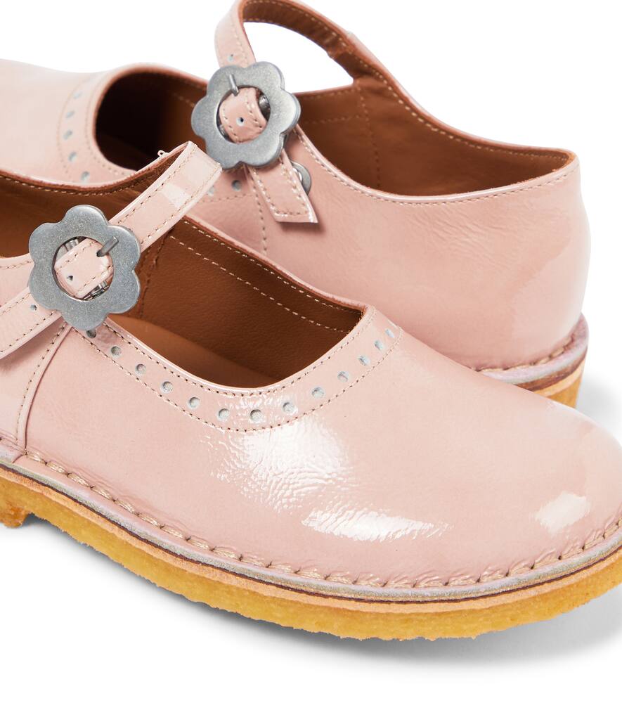 Pèpè Naplak Leather Ballet Flats In Pink