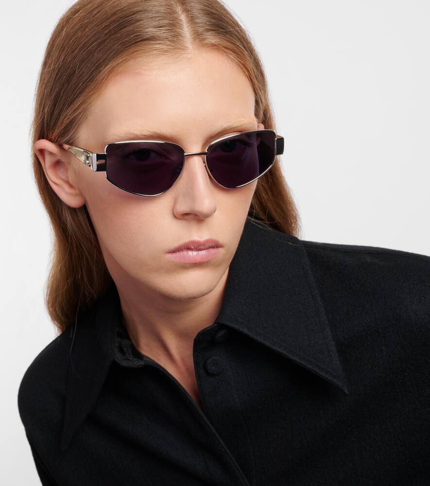 Celine Triomphe Cat-eye Sunglasses In Blue