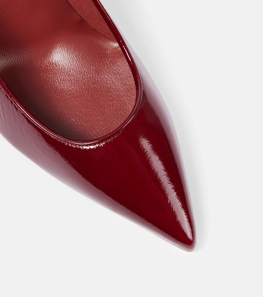 Christian Louboutin Sporty Kate 85 Patent Leather Pumps In Braun