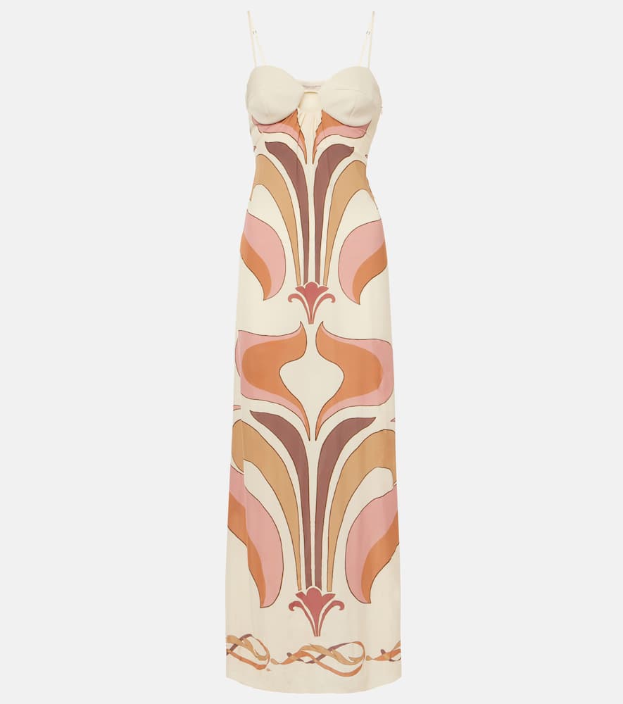 Adriana Degreas Printed bustier dress