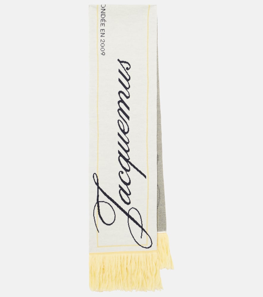 Jacquemus Liga logo wool scarf