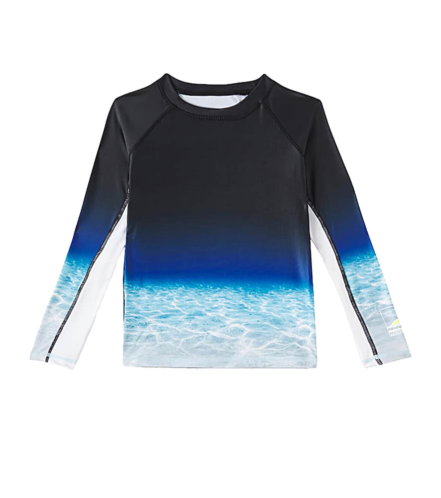 Molo Boy's Neptune Long-sleeve Rashguard Swim Top In Multicoloured
