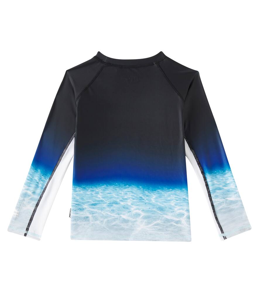 Molo Boy's Neptune Long-sleeve Rashguard Swim Top In Multicoloured