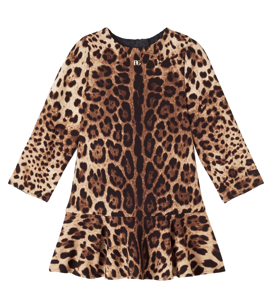Dolce & Gabbana Leopard-print Crêpe Dress In Animal Print