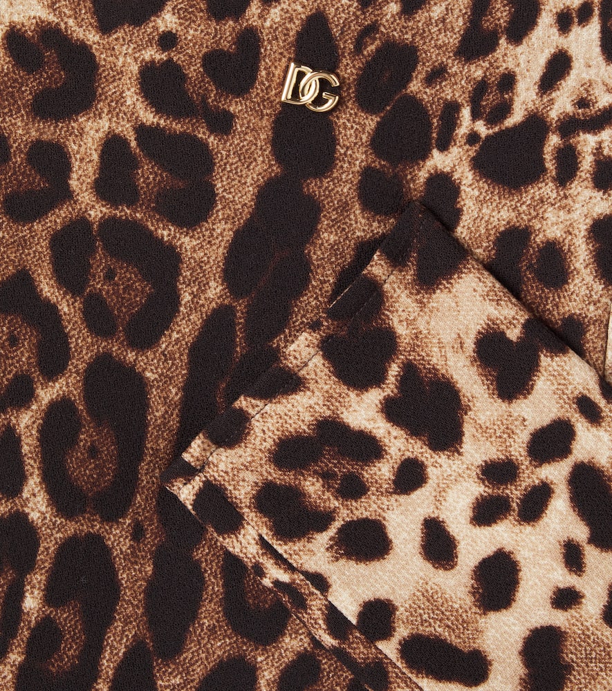 Dolce & Gabbana Leopard-print Crêpe Dress In Animal Print