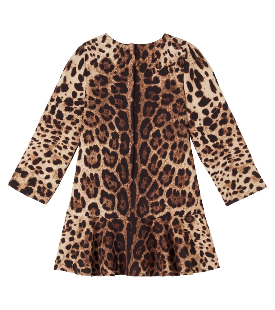 Dolce & Gabbana Leopard-print Crêpe Dress In Animal Print