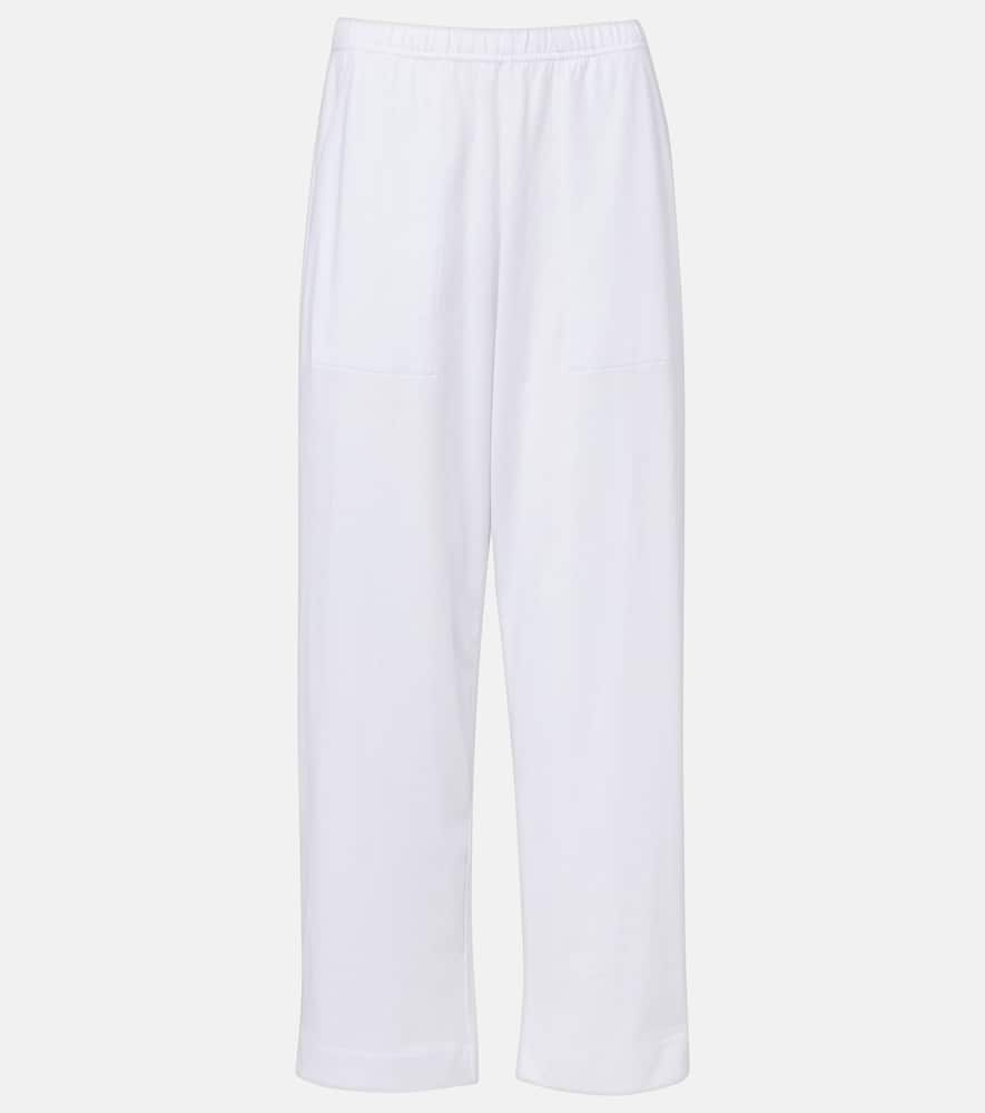 Leset Margo Cotton Tapered Pants In White