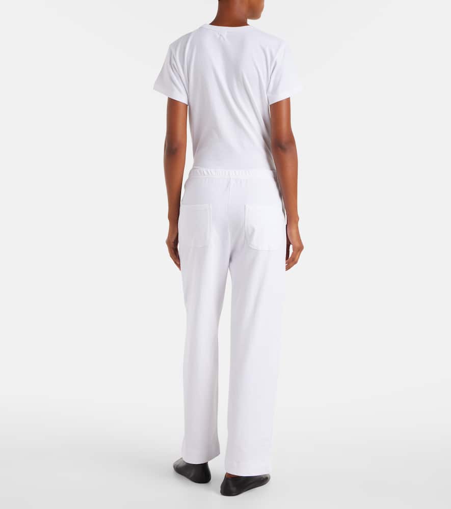 Leset Margo Cotton Tapered Pants In White