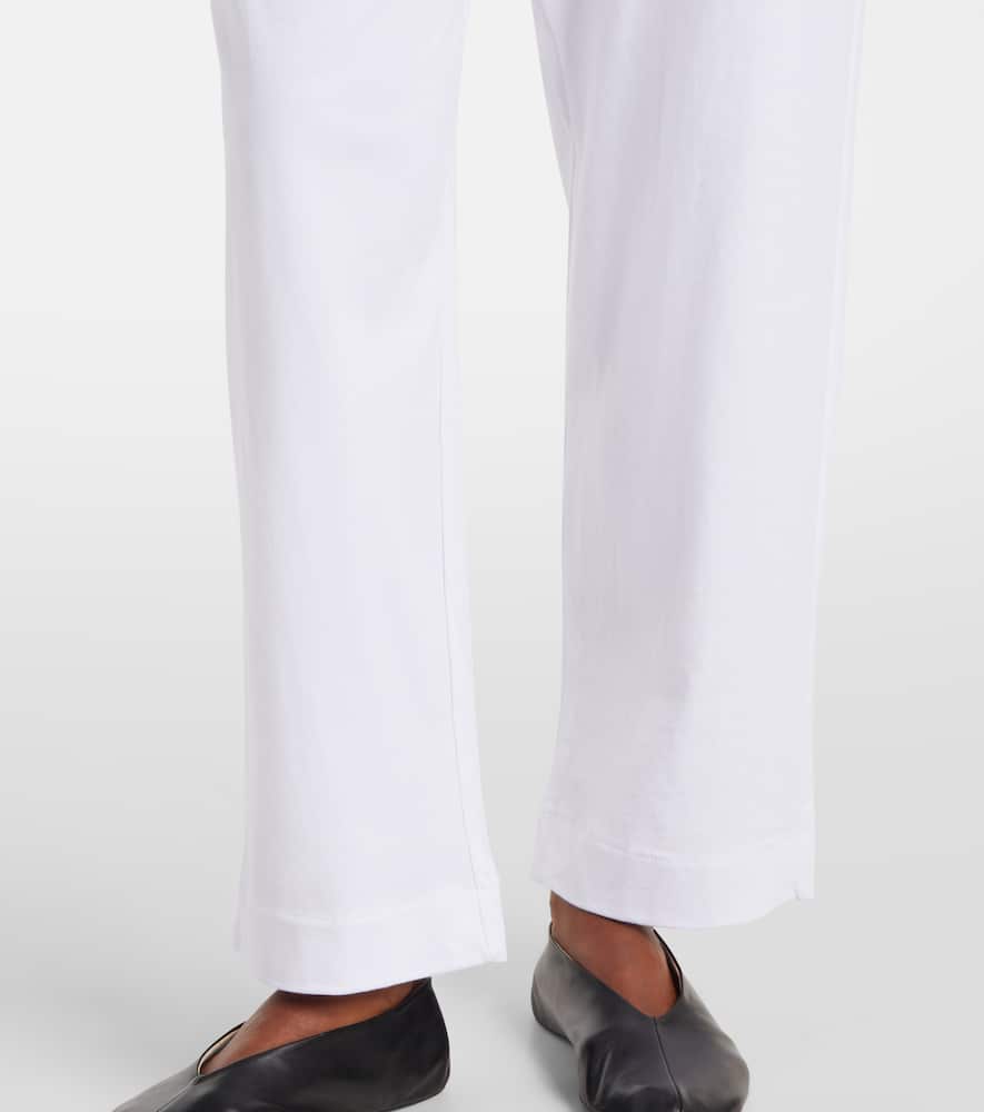 Leset Margo Cotton Tapered Pants In White