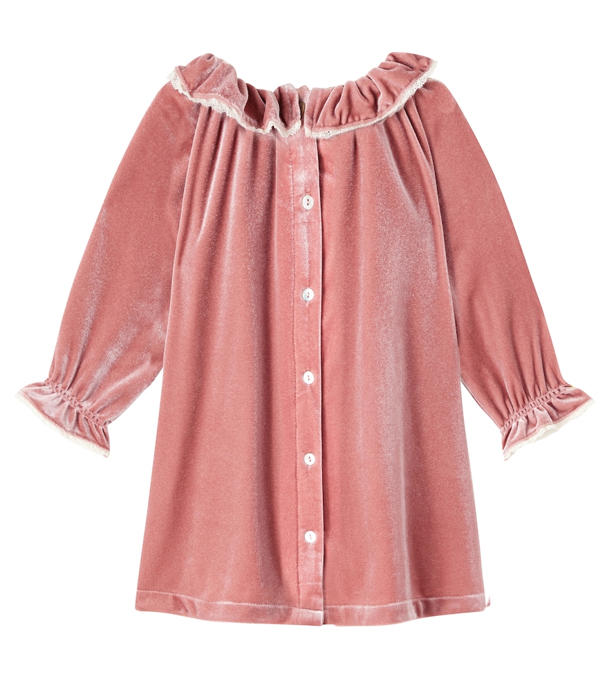  C'era Una Volta C'era Una Volta Baby Kleid Lili Aus Samt 