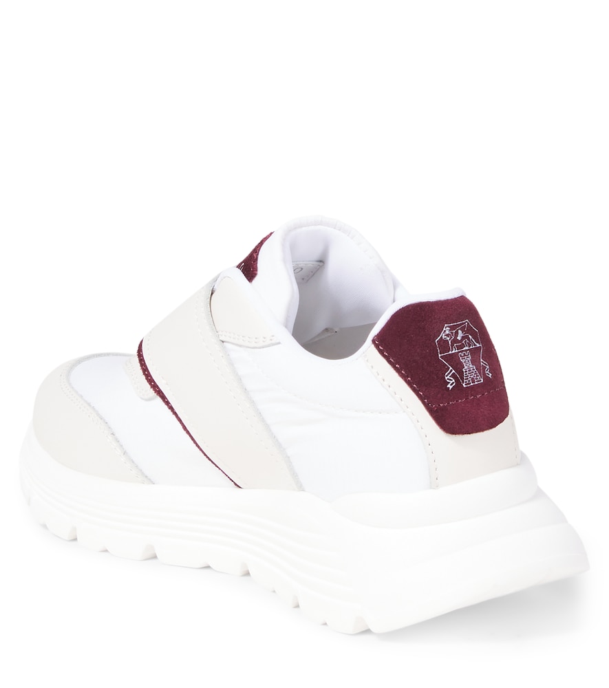  Brunello Cucinelli Kids Brunello Cucinelli Kids Sneakers Mit Leder 