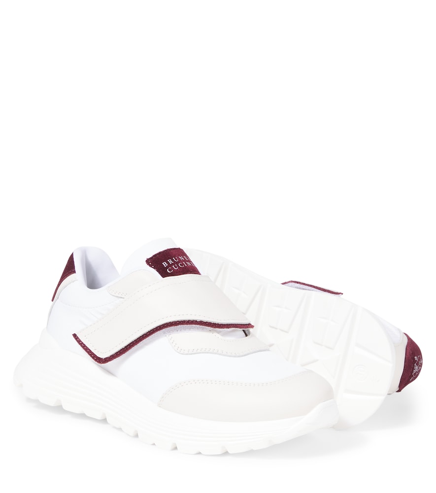  Brunello Cucinelli Kids Brunello Cucinelli Kids Sneakers Mit Leder 