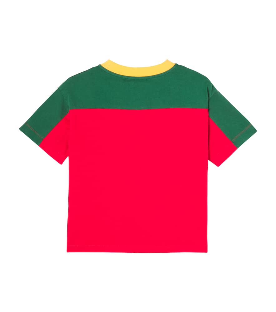 Bobo Choses Logo Colorblocked Cotton T-shirt In Multi