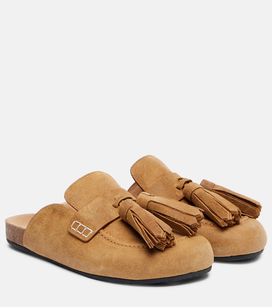 Suede mules