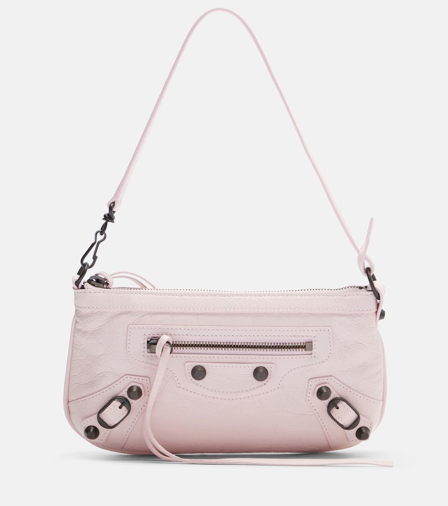 Balenciaga Le City Leather Shoulder Bag In Pink