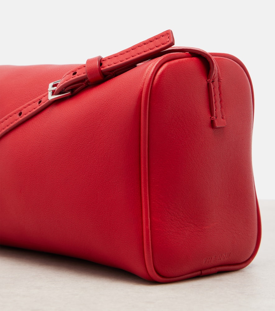 The Row 90's Small Leather Tote Bag In Red