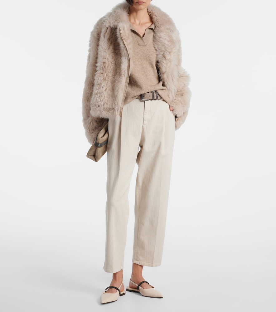  Brunello Cucinelli Brunello Cucinelli Mid-rise Straight Jeans Monili 