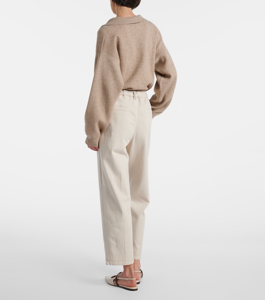  Brunello Cucinelli Brunello Cucinelli Mid-rise Straight Jeans Monili 