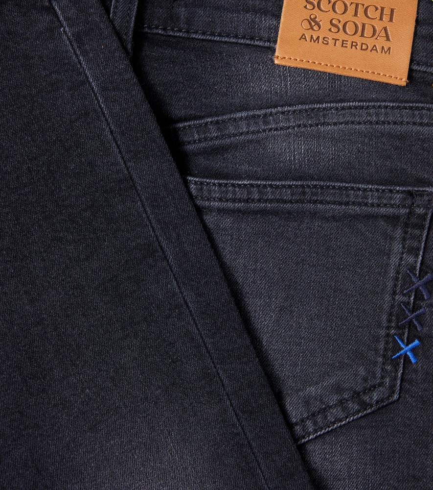 Scotch & Soda Dean Straight Jeans In Black