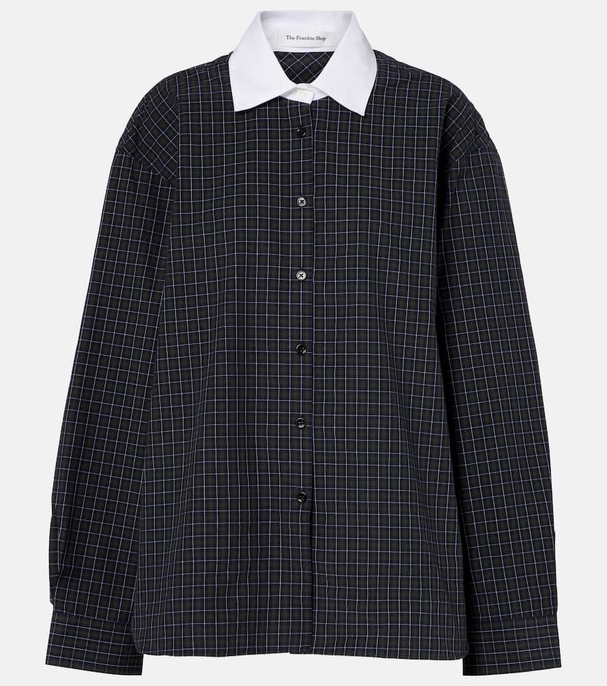 The Frankie Shop Hylan Checked Cotton Shirt In Multi