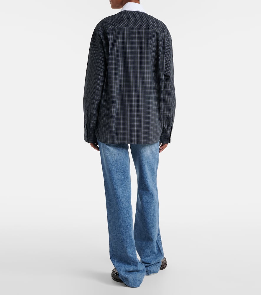The Frankie Shop Hylan Checked Cotton Shirt In Multi