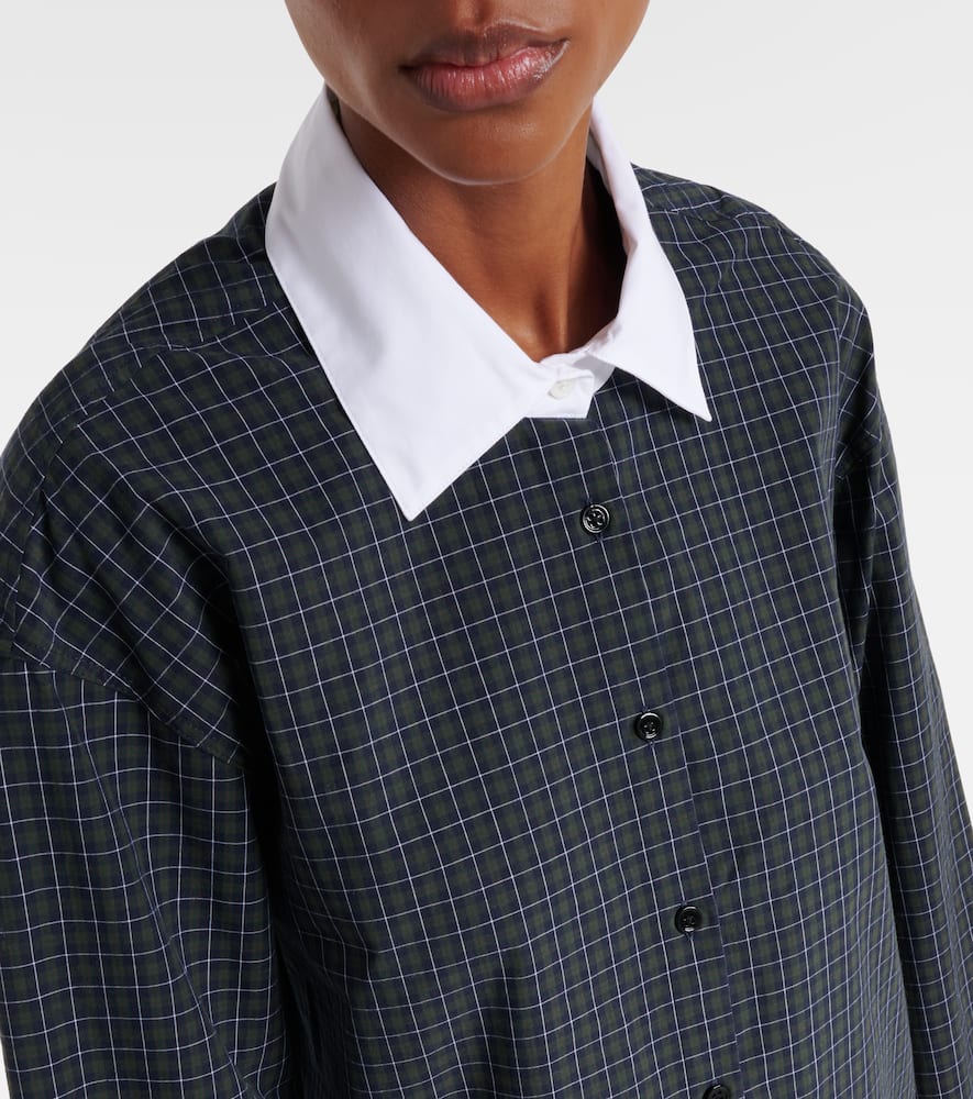 The Frankie Shop Hylan Checked Cotton Shirt In Multi