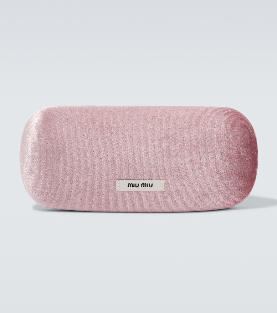  Miu Miu Miu Miu Logo Oval Sunglasses 