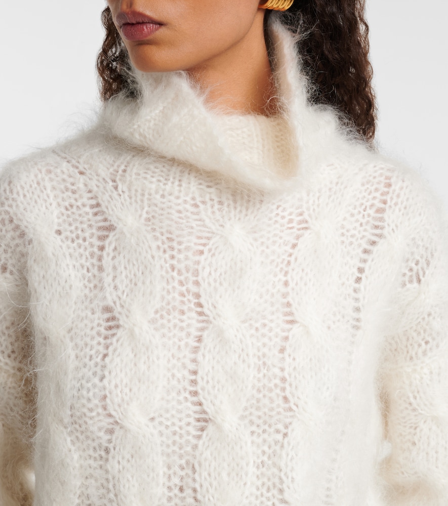 Fortin Cable-Knit Mohair-Blend Sweater