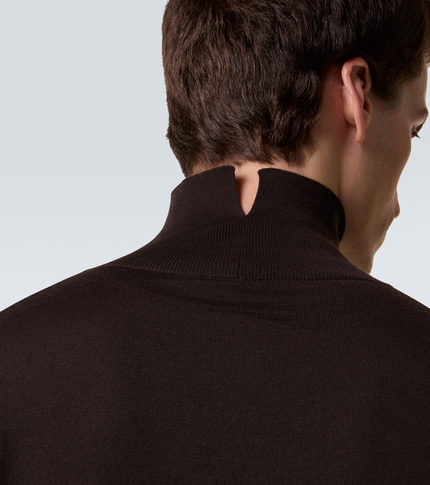  Calvin Klein Collection Calvin Klein Collection Ash Wool Turtleneck Sweater 