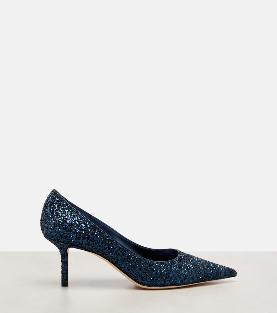 Jimmy Choo Love 60 Embellished Pumps In Blue
