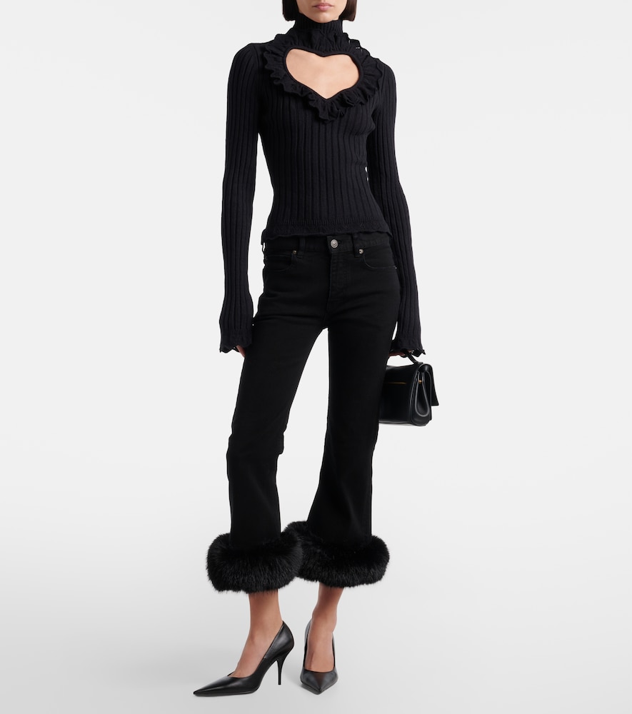 Balenciaga Low-rise capri jeans