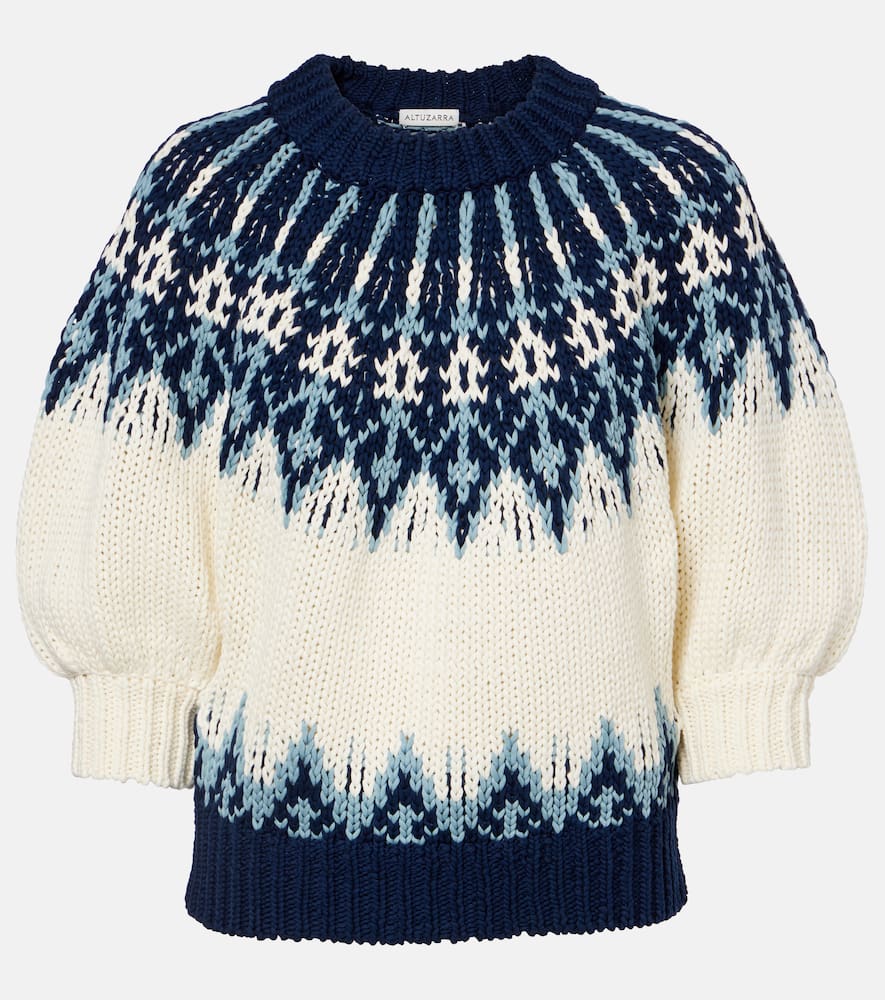 Altuzarra Cotton Sweater In Blue