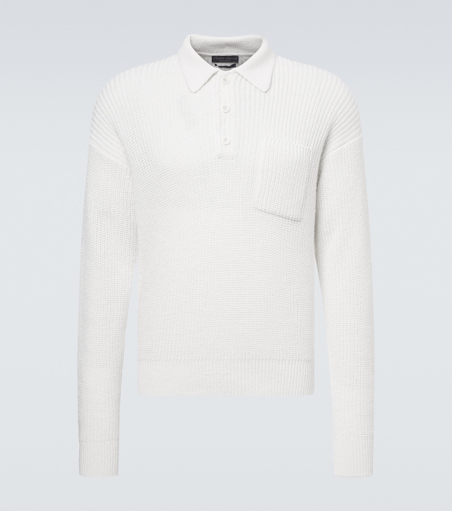 Ralph Lauren Purple Label Silk and linen polo sweater