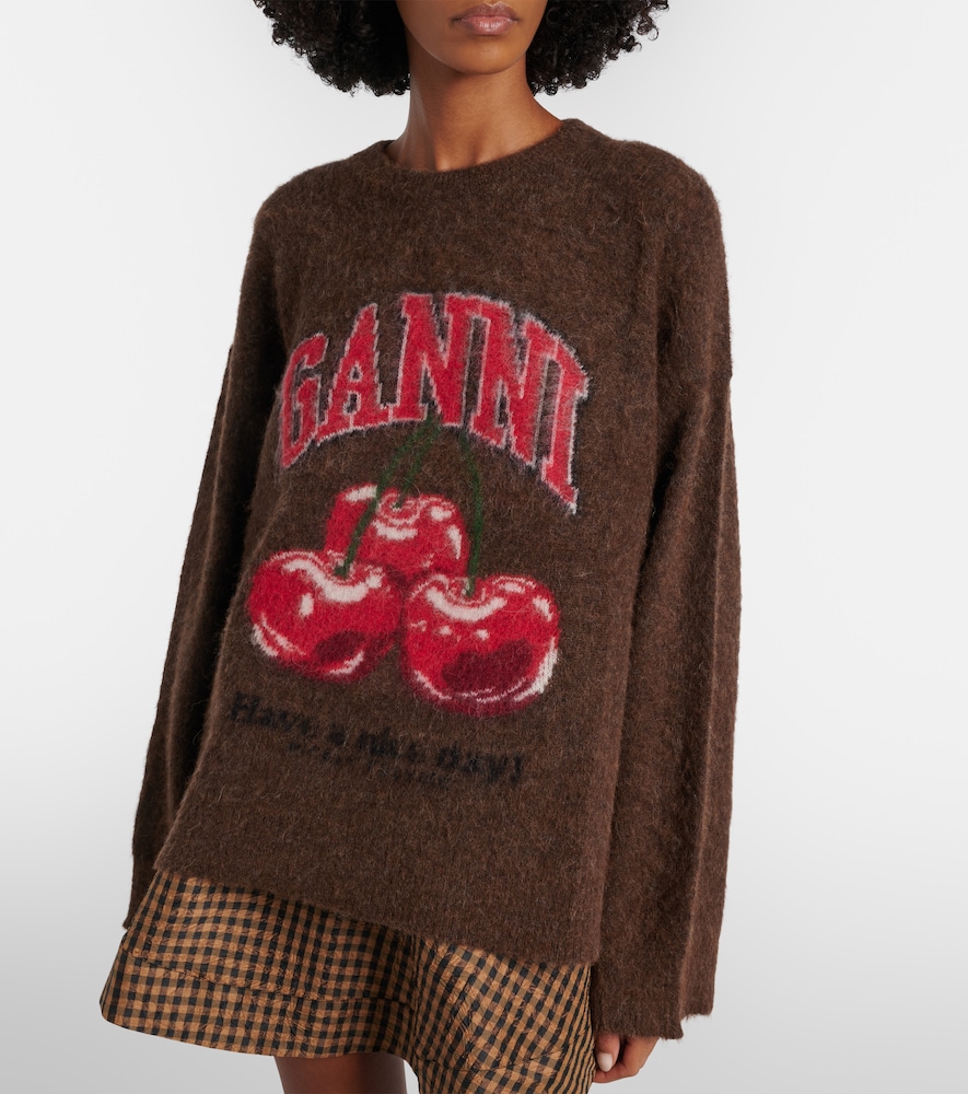  Ganni Ganni Pullover Aus Einem Alpakawollgemisch 
