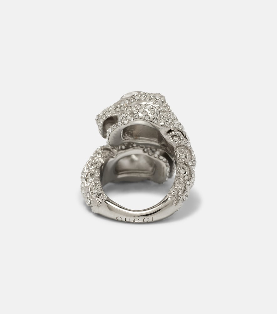  Gucci Gucci Dionysus Crystal-embellished Ring 
