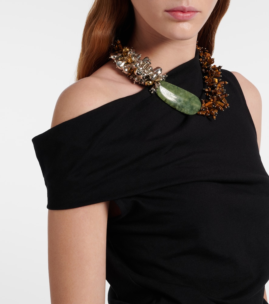  Dries Van Noten Dries Van Noten Asymmetric Cotton Top 