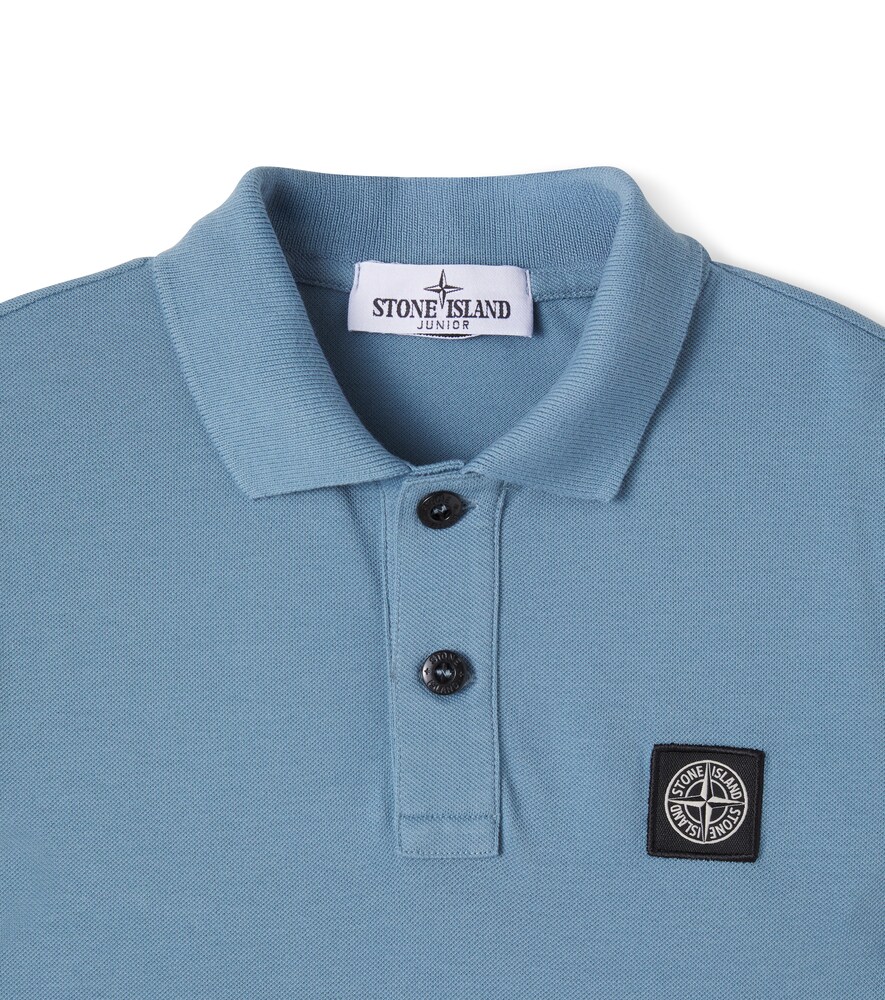  Stone Island Junior Stone Island Junior Cotton-blend Polo Shirt 